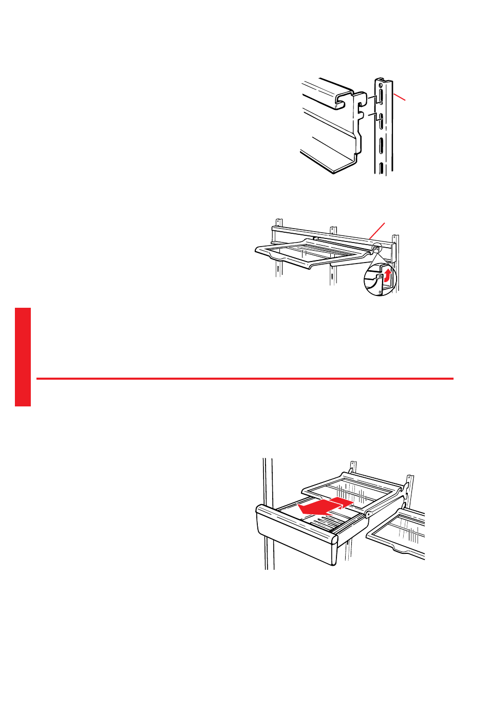 Cómo sacar la gaveta para carnes y la cubierta, Modelo 1 | Whirlpool 2195258 User Manual | Page 54 / 78
