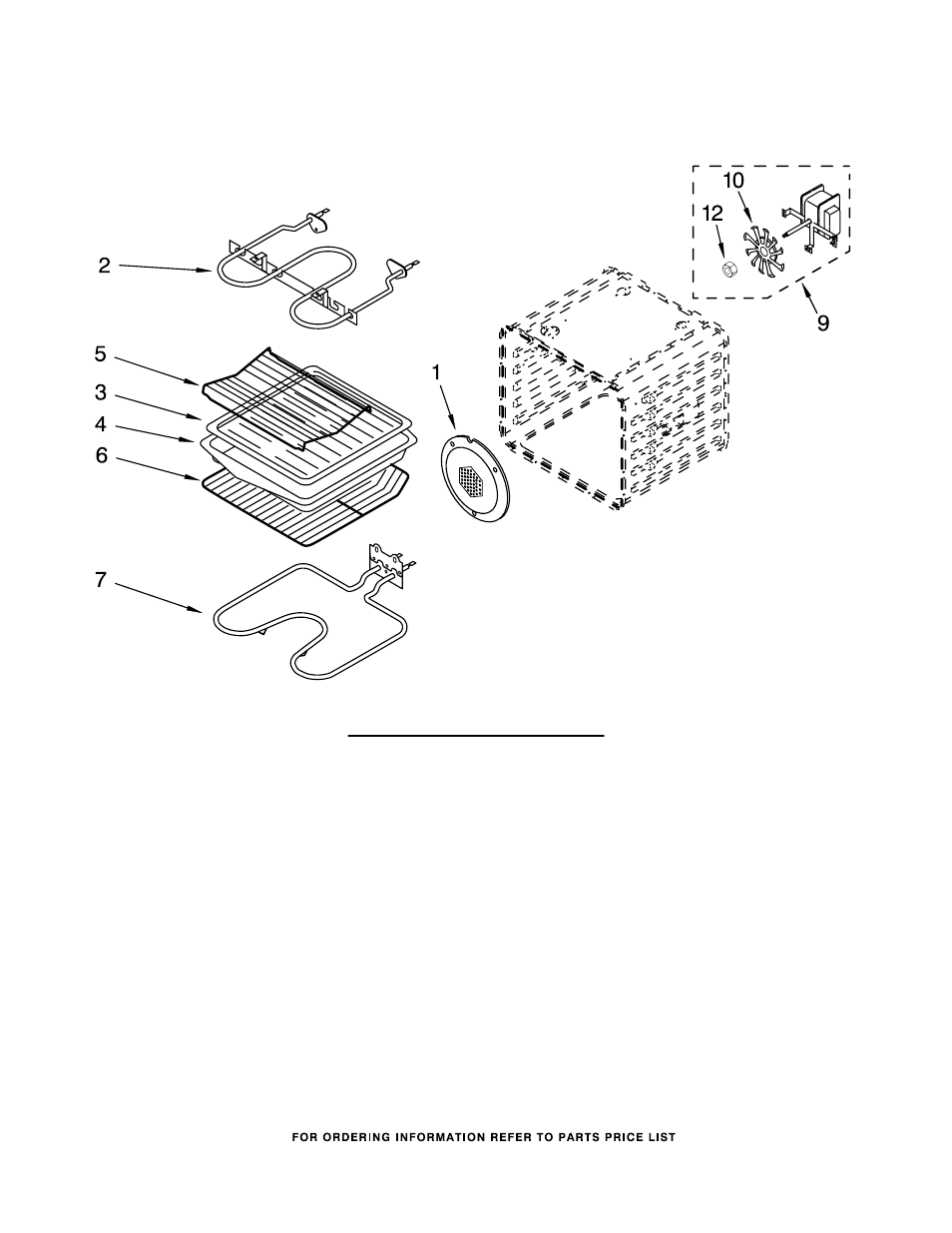 Internal oven parts | Whirlpool GBD307PRS00 User Manual | Page 7 / 10