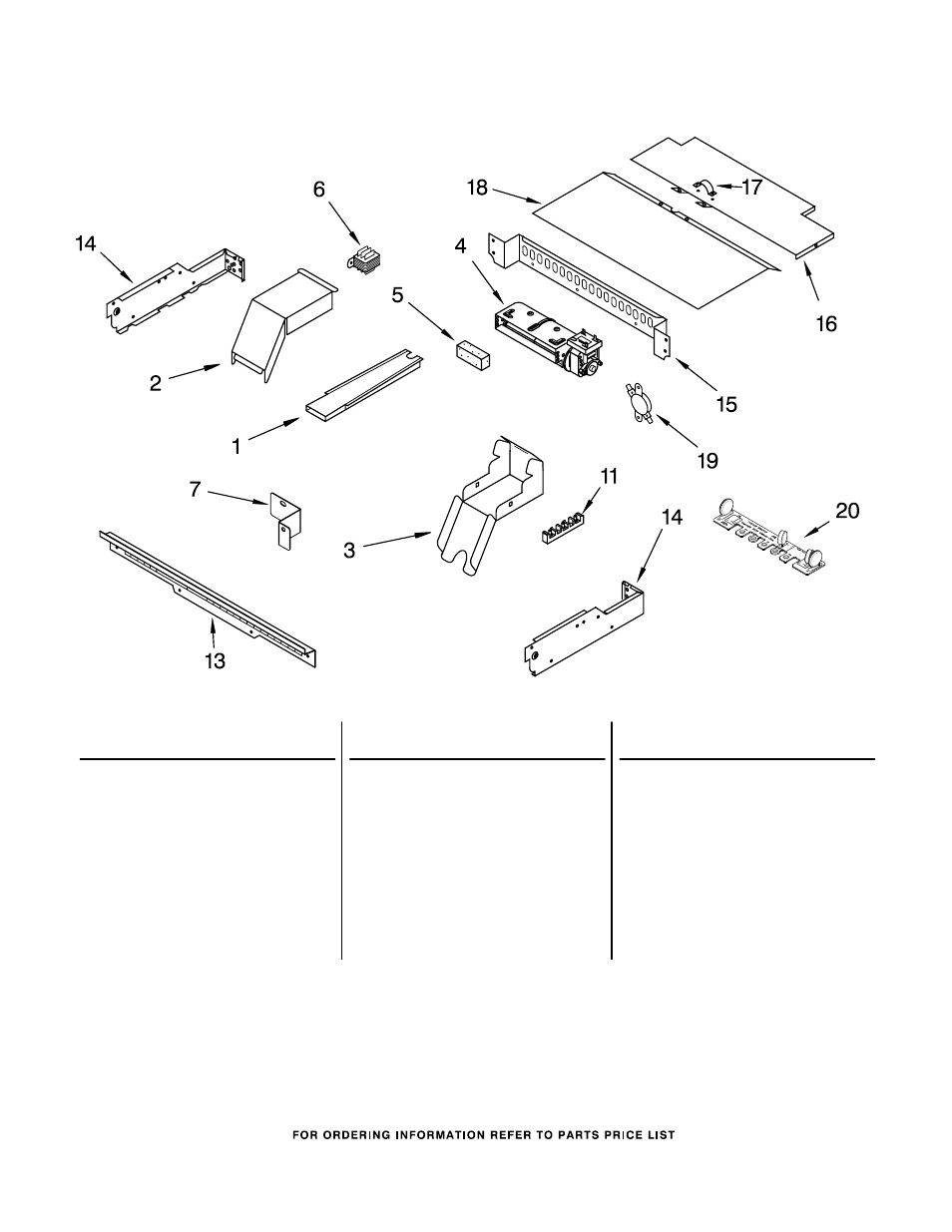 Top venting parts | Whirlpool GBD307PRS00 User Manual | Page 9 / 10