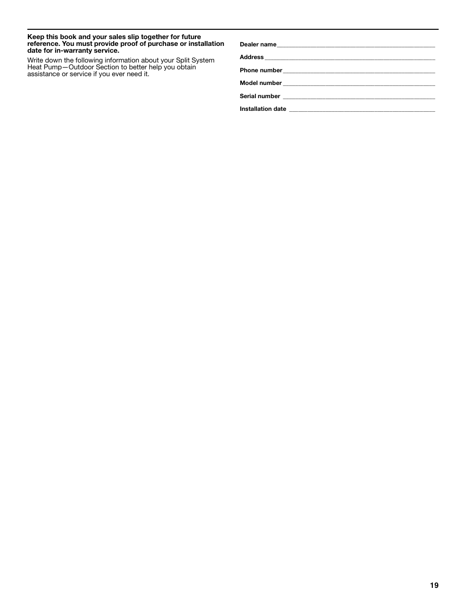 Whirlpool GOLD W4GH6 User Manual | Page 19 / 20