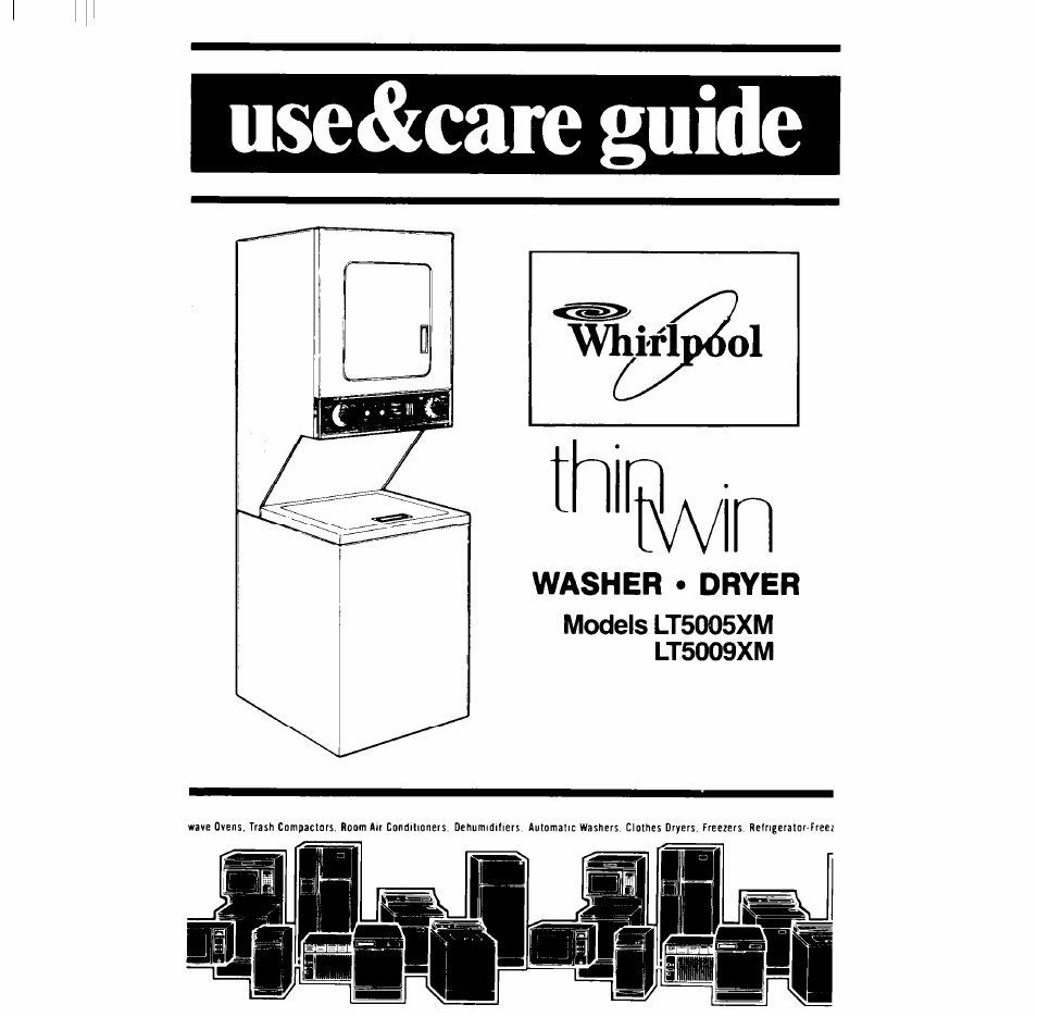 Whirlpool LT5009XM User Manual | 20 pages