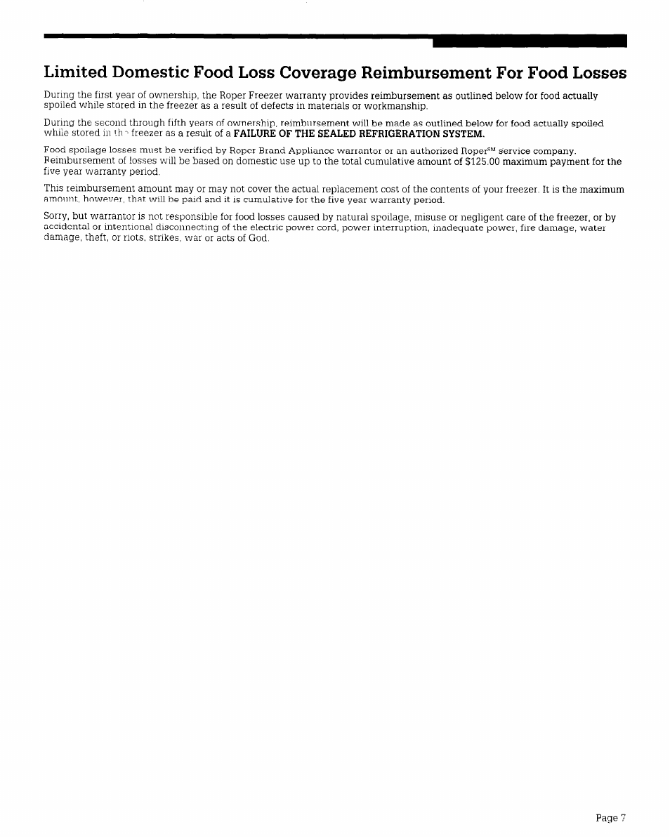 Whirlpool RV15EFR User Manual | Page 7 / 8