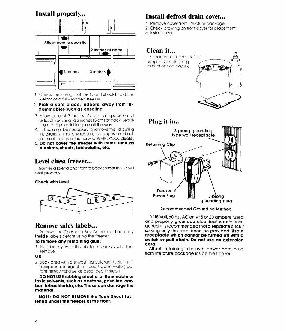 Whirlpool EH150F User Manual | Page 4 / 12