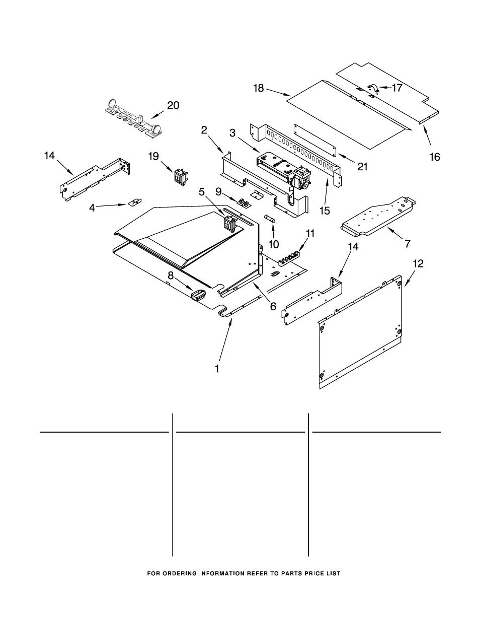 Top venting, Top venting parts | Whirlpool GMC275PRQ00 User Manual | Page 11 / 12