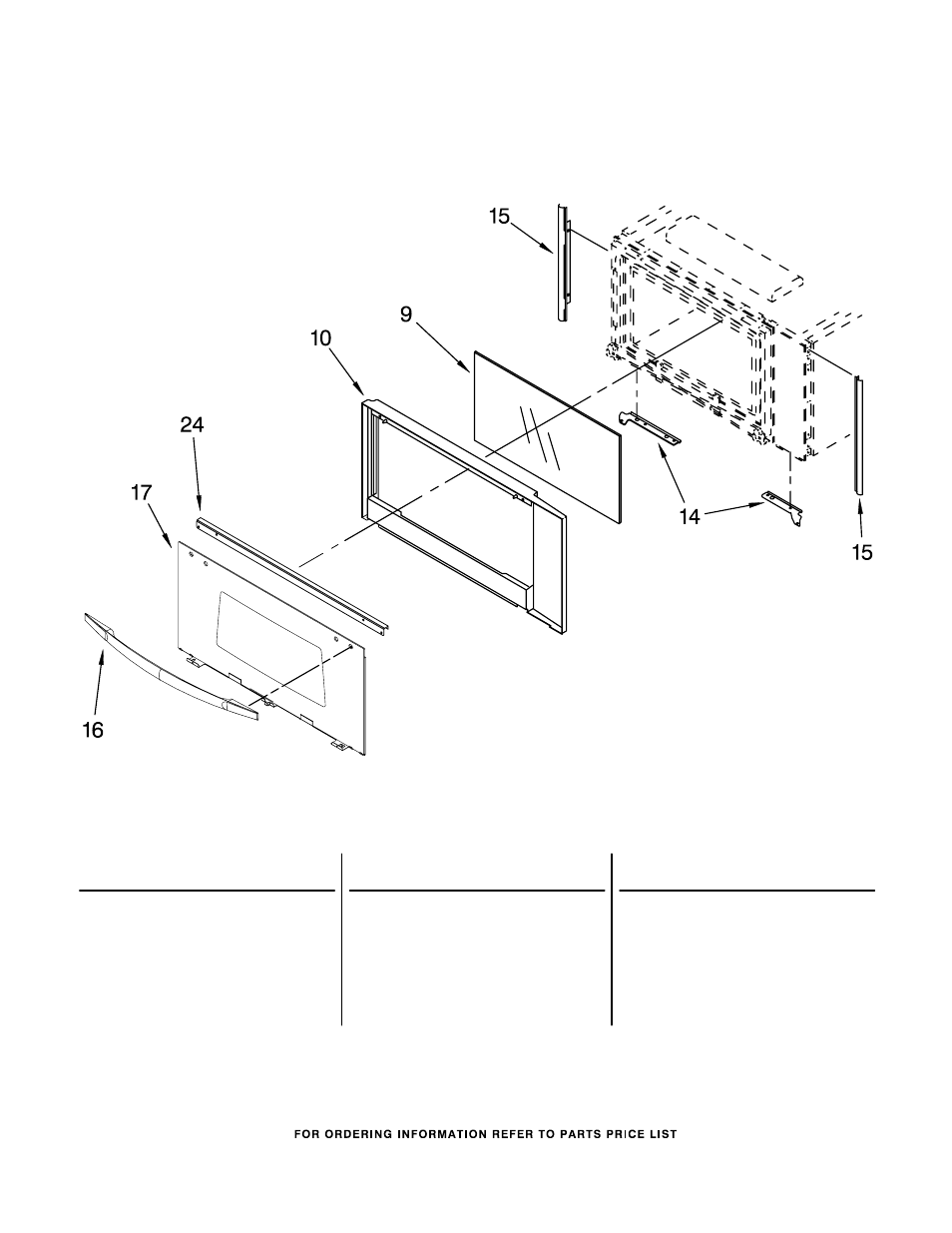 Microwave door, Microwave door parts | Whirlpool GMC275PRQ00 User Manual | Page 9 / 12