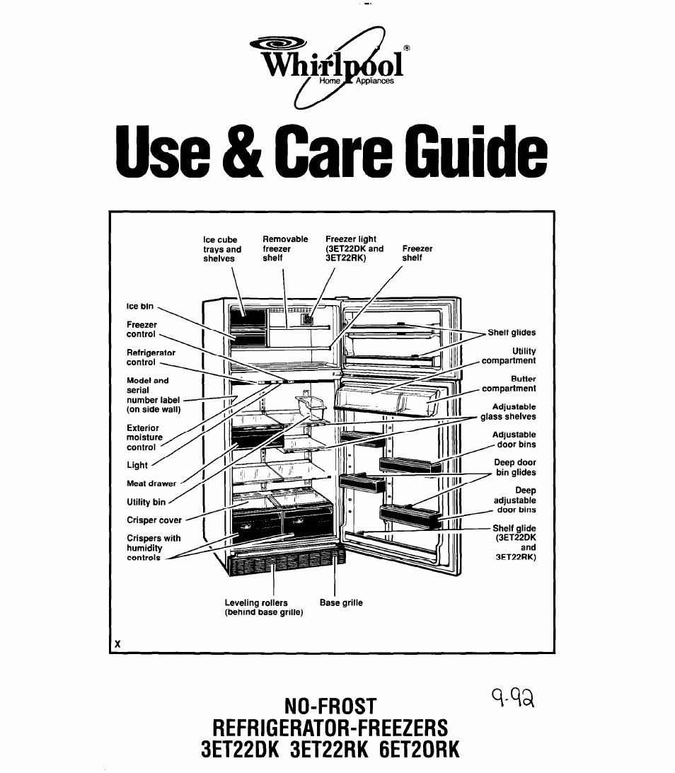 Whirlpool 6ET20RK User Manual | 16 pages