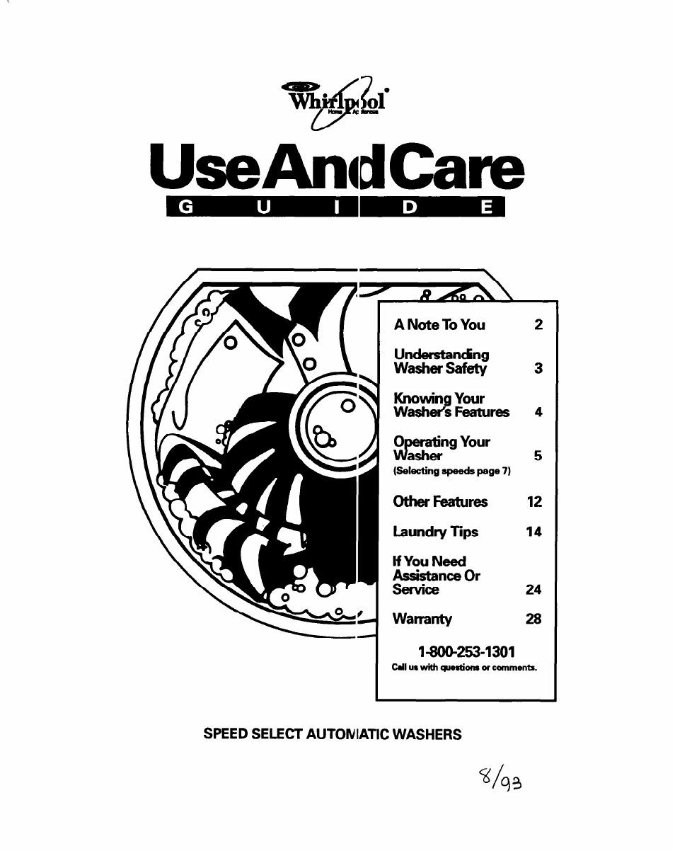 Whirlpool LLC7244BQ0 User Manual | 26 pages