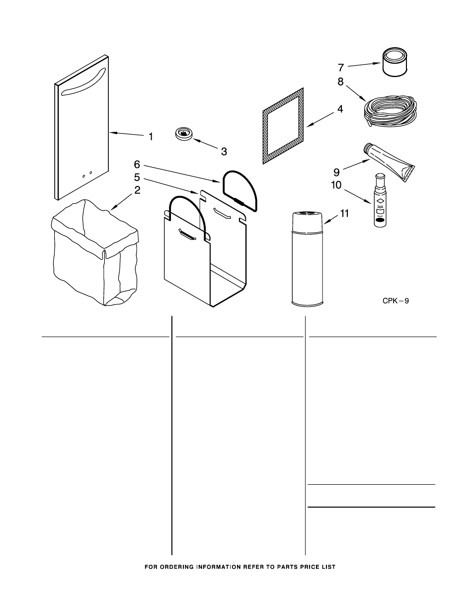 Accessory, Accessory parts | Whirlpool GX900QPPQ2 User Manual | Page 8 / 8