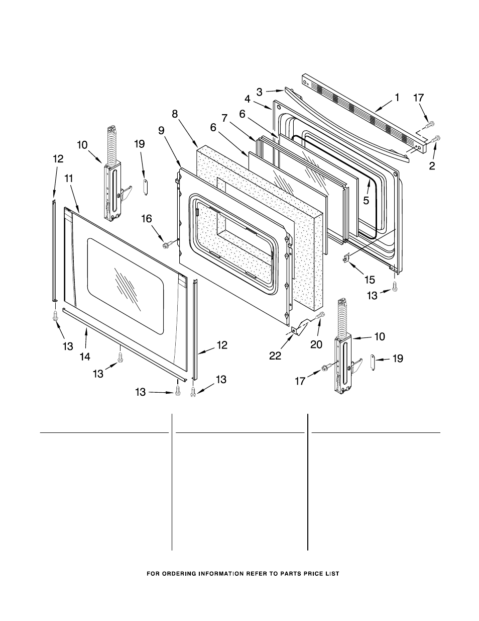 Door, Door parts | Whirlpool GR773LXSQ1 User Manual | Page 7 / 8