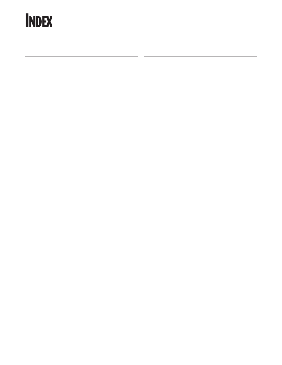 Index, Ndex | Whirlpool FES364E User Manual | Page 47 / 48