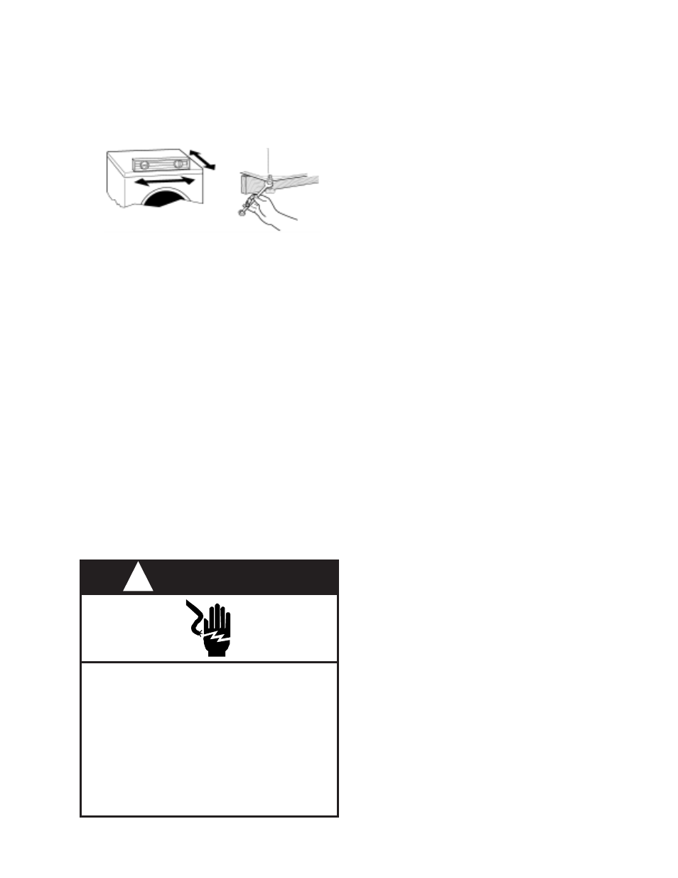 Warning | Whirlpool GHW9100L User Manual | Page 13 / 72