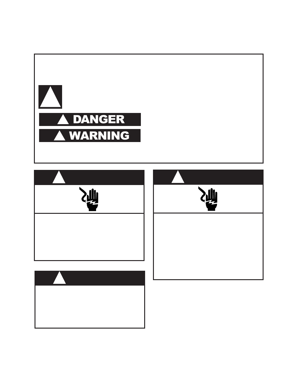 Warning, Danger, General | Important safety information | Whirlpool GHW9100L User Manual | Page 5 / 72