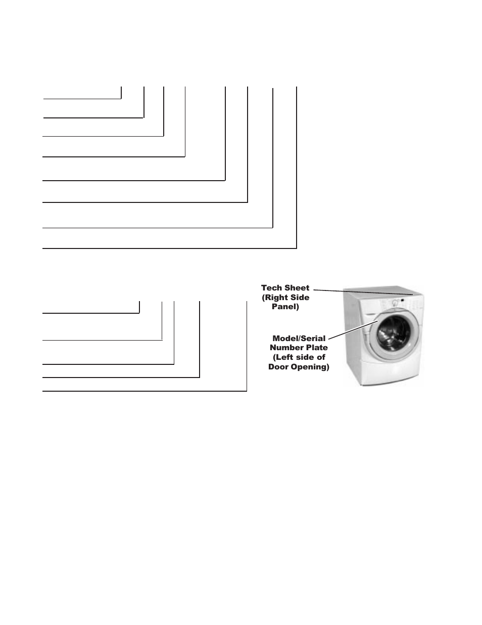 Whirlpool model & serial number designators | Whirlpool GHW9100L User Manual | Page 6 / 72