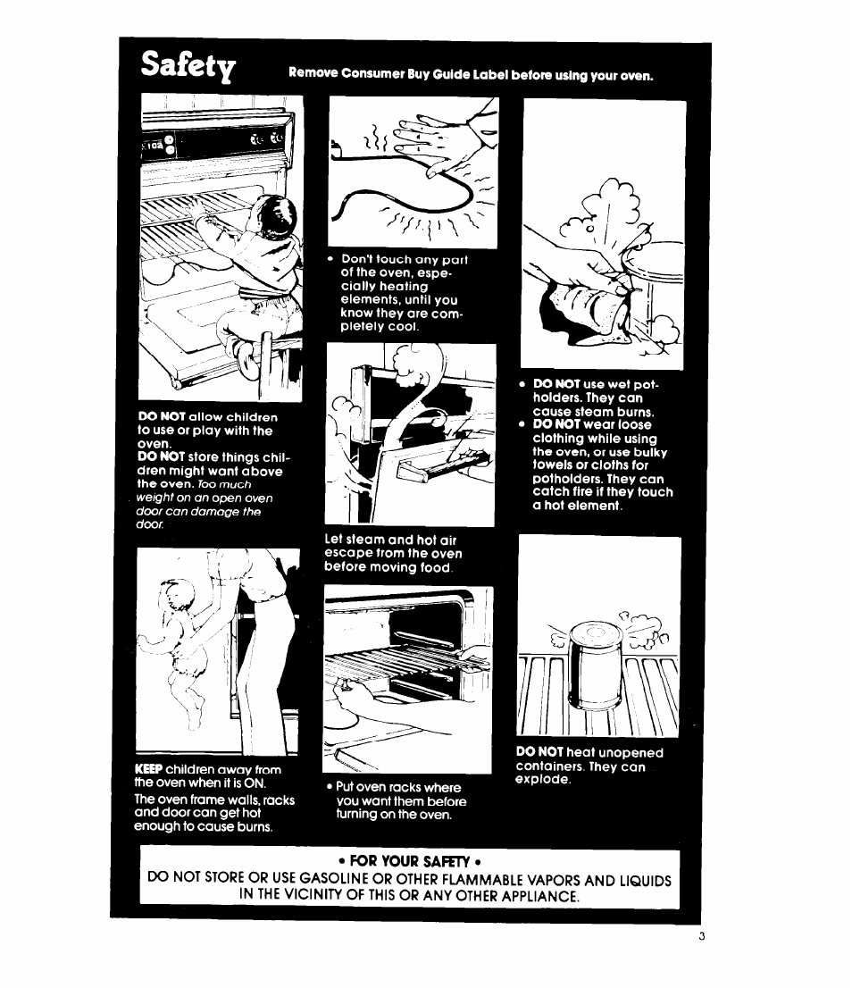 Safety | Whirlpool 27-inch Built-In Electric R8700PXS User Manual | Page 3 / 12