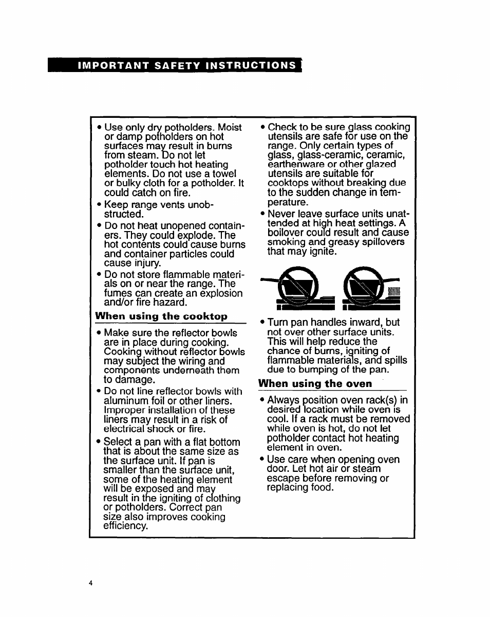 Whirlpool FES340Y User Manual | Page 4 / 32