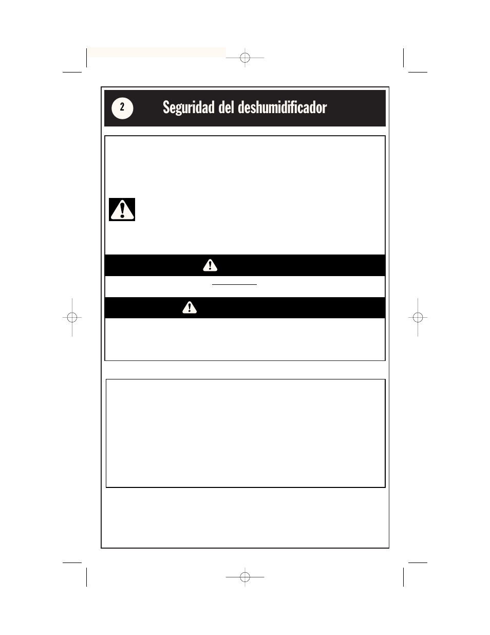 Seguridad del deshumidificador, Advertencia peligro | Whirlpool AD65USM2 User Manual | Page 14 / 24