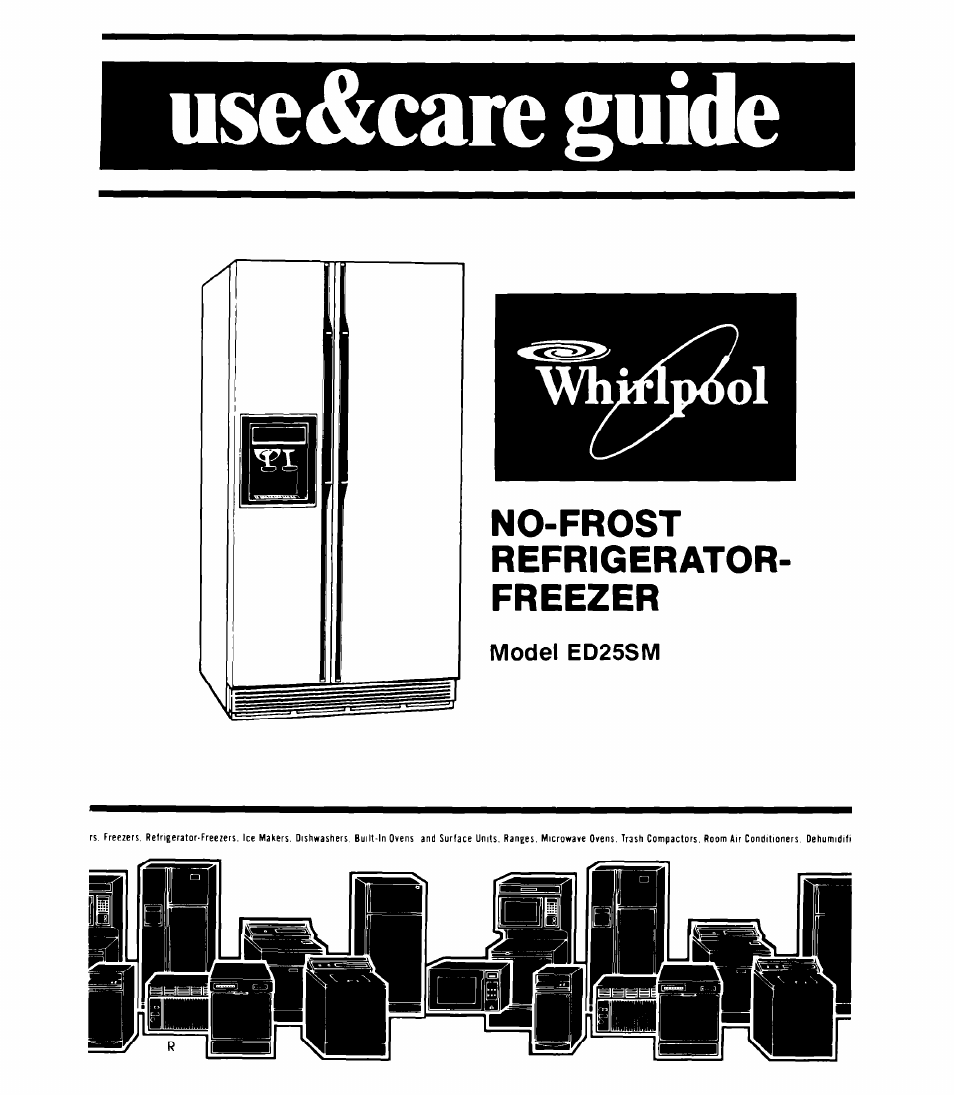 Whirlpool ED25SMIII User Manual | 20 pages