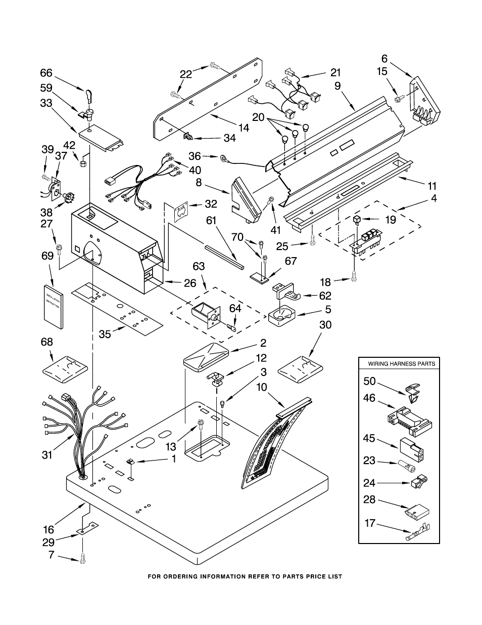 Top and console, Top and console parts | Whirlpool CEM2940TQ0 User Manual | Page 4 / 8