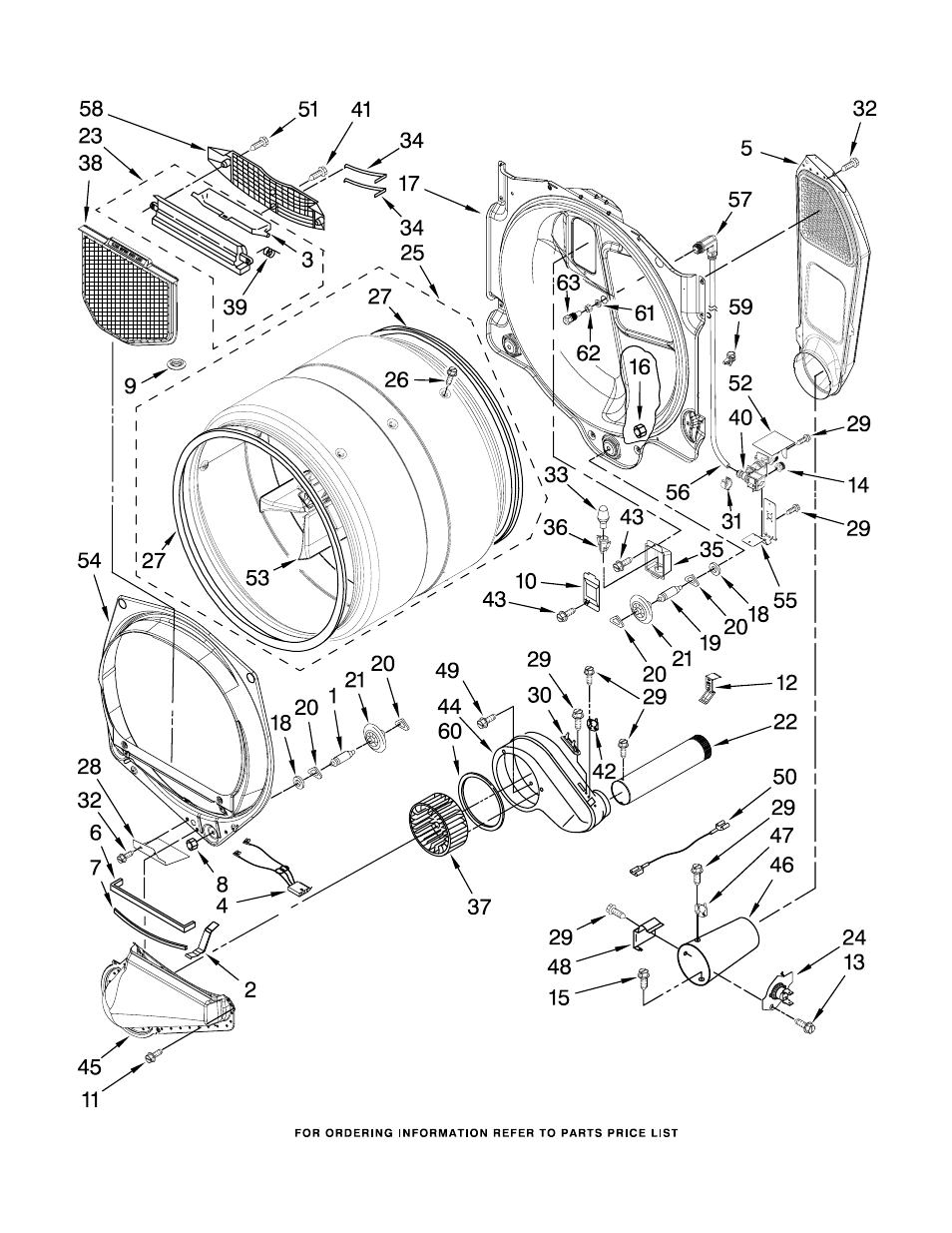 Bulkhead, Bulkhead parts | Whirlpool WGD9500TW1 User Manual | Page 5 / 10