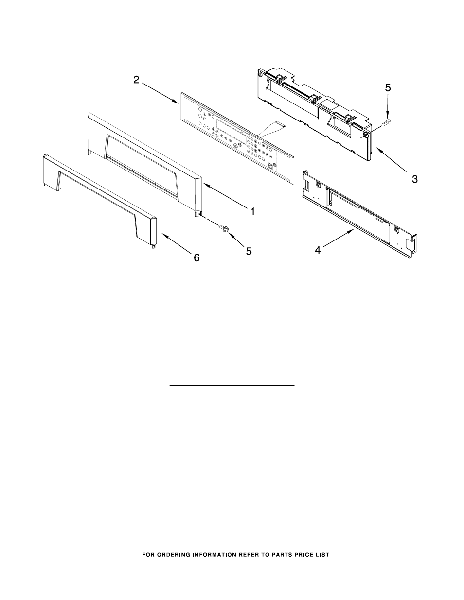 Control panel, Control panel parts | Whirlpool GBS307PRS01 User Manual | Page 5 / 7