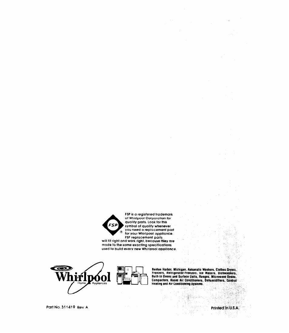 Whiriimiol | Whirlpool RB1300XK User Manual | Page 16 / 16