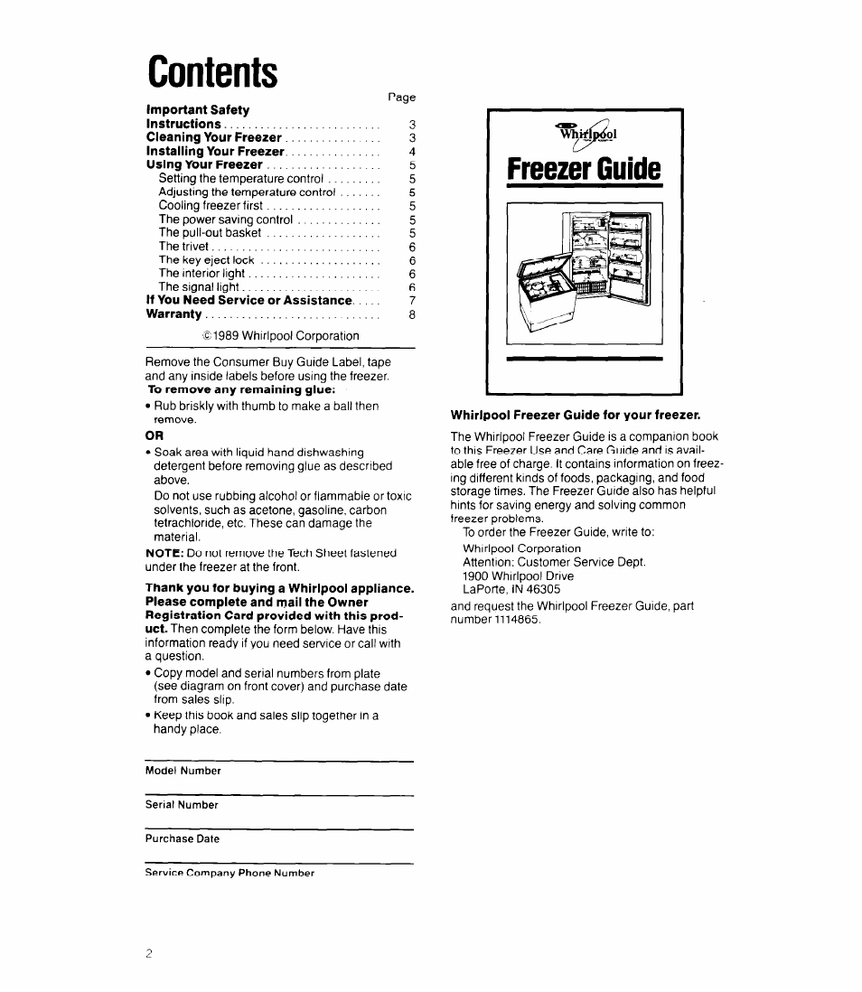 Whirlpool EVlSOFXS User Manual | Page 2 / 8
