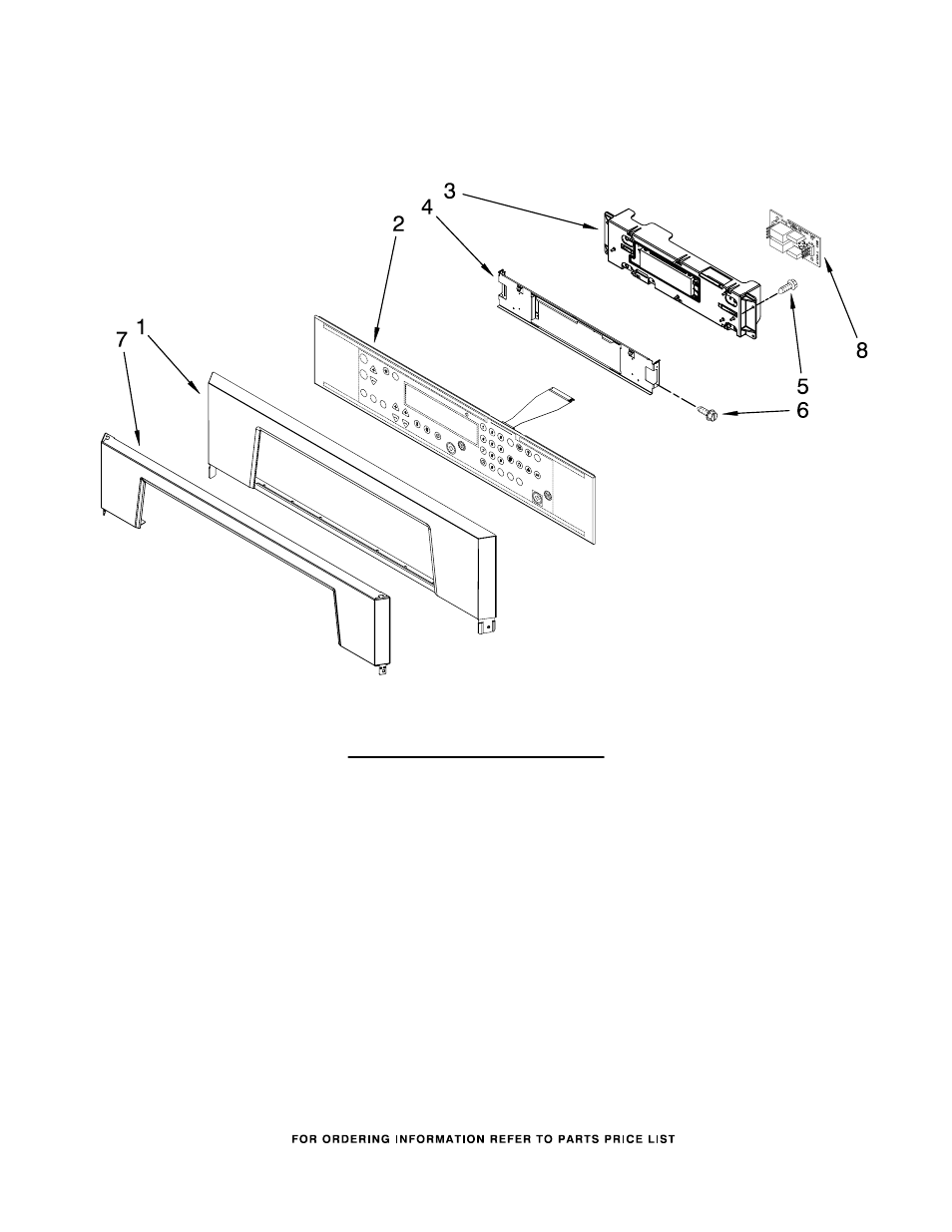 Control pane, Control panel parts | Whirlpool GBD277PRS02 User Manual | Page 3 / 7