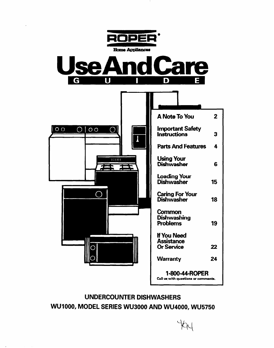 Whirlpool WU5750 User Manual | 24 pages