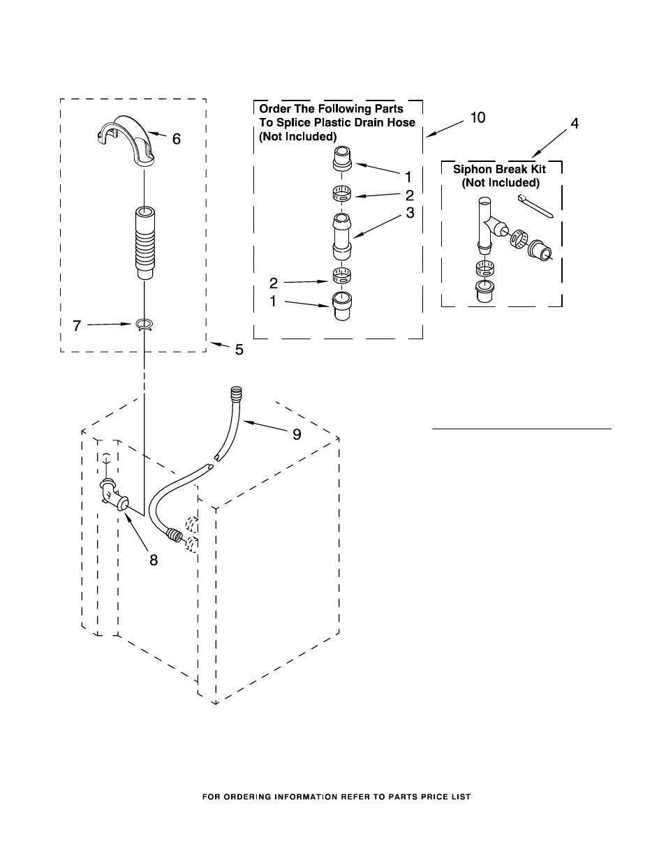 Water system, Water system parts | Whirlpool LTG5243DT7 User Manual | Page 14 / 20