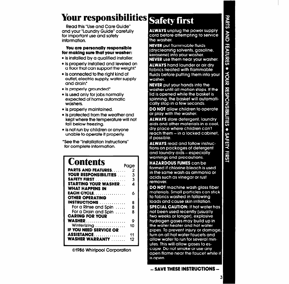 Whirlpool LA3800XS User Manual | Page 3 / 12