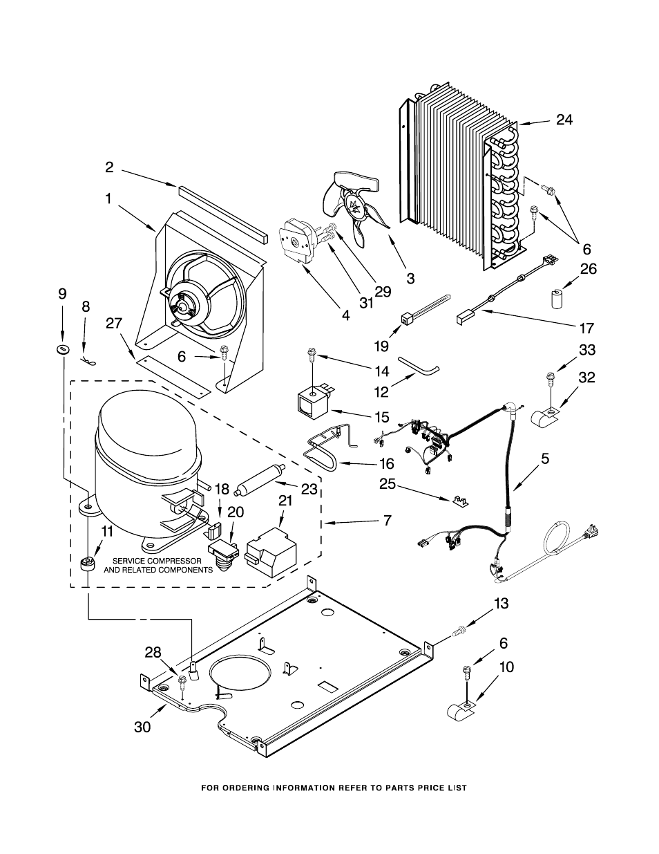 Unit parts | Whirlpool GI15NDXTB0 User Manual | Page 7 / 9