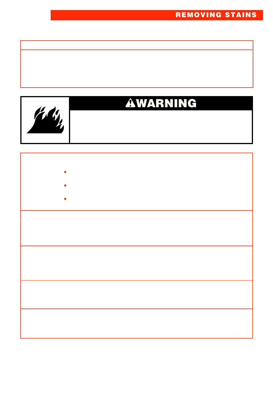 Wwarning | Whirlpool LXR9245EQ0 User Manual | Page 17 / 24