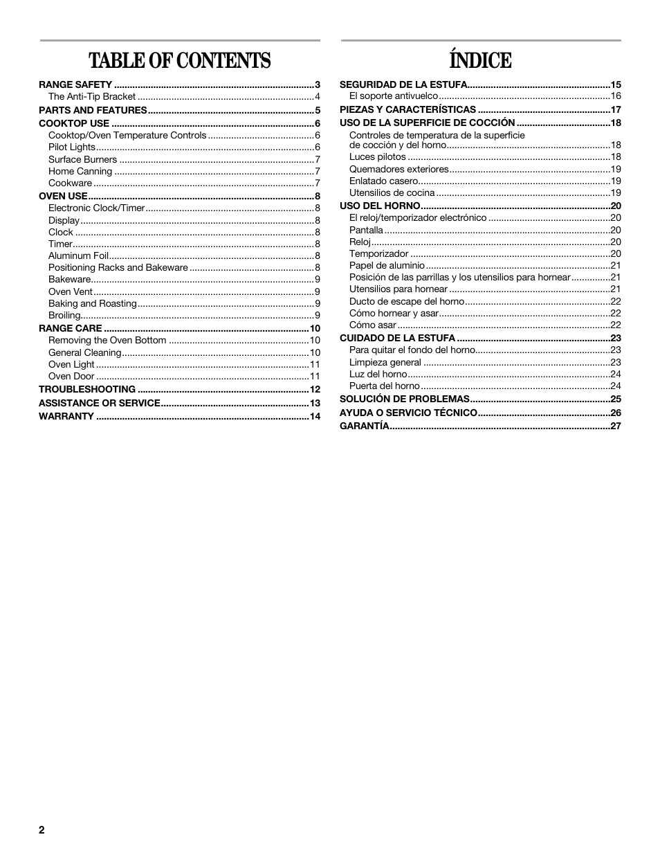 Whirlpool 98017488 User Manual | Page 2 / 28