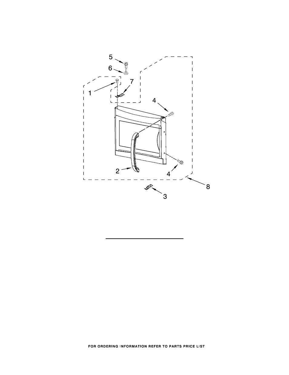 Door, Door parts | Whirlpool GH5184XPT4 User Manual | Page 2 / 7