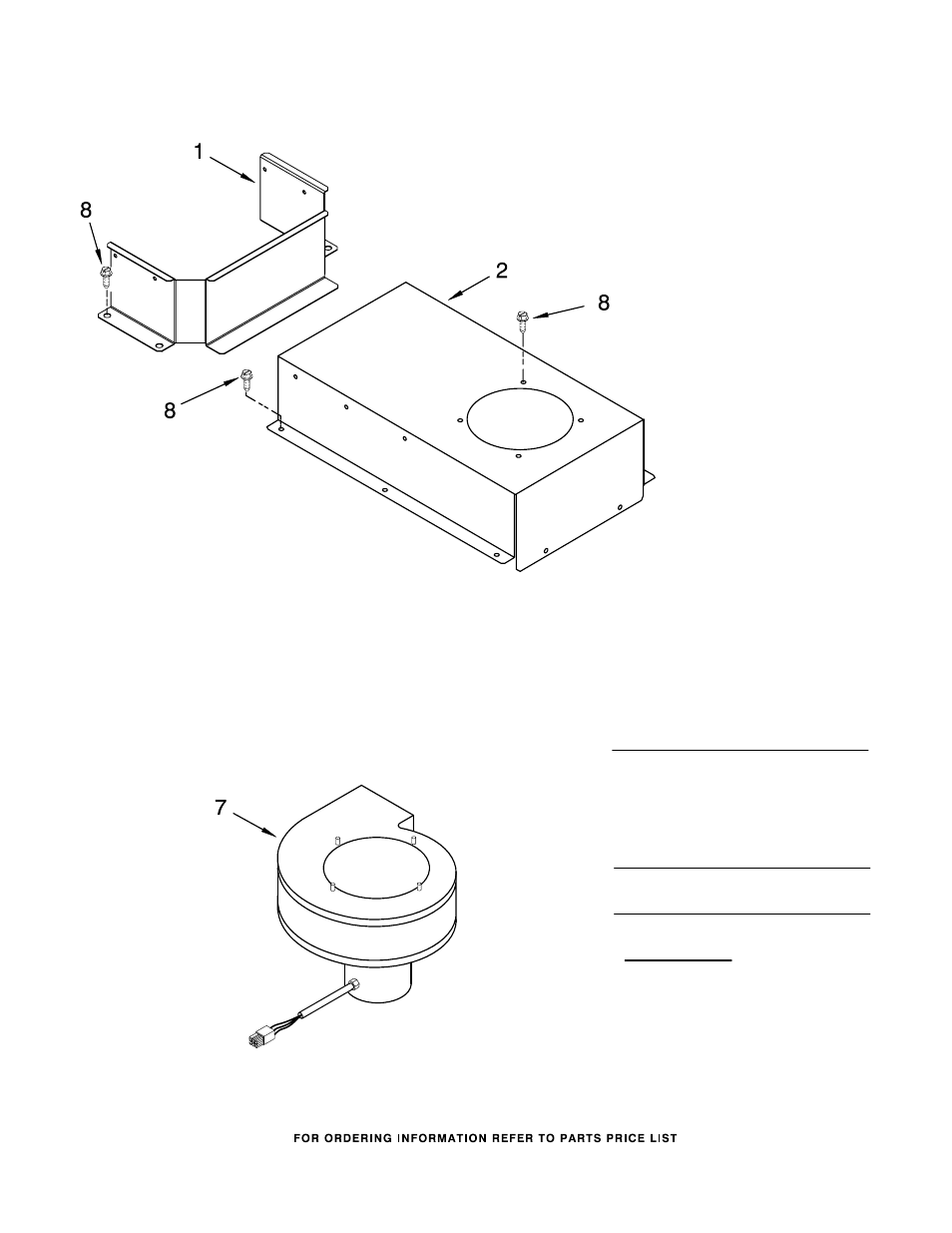 Blower unit, Blower unit parts | Whirlpool GJD3044RP01 User Manual | Page 3 / 4