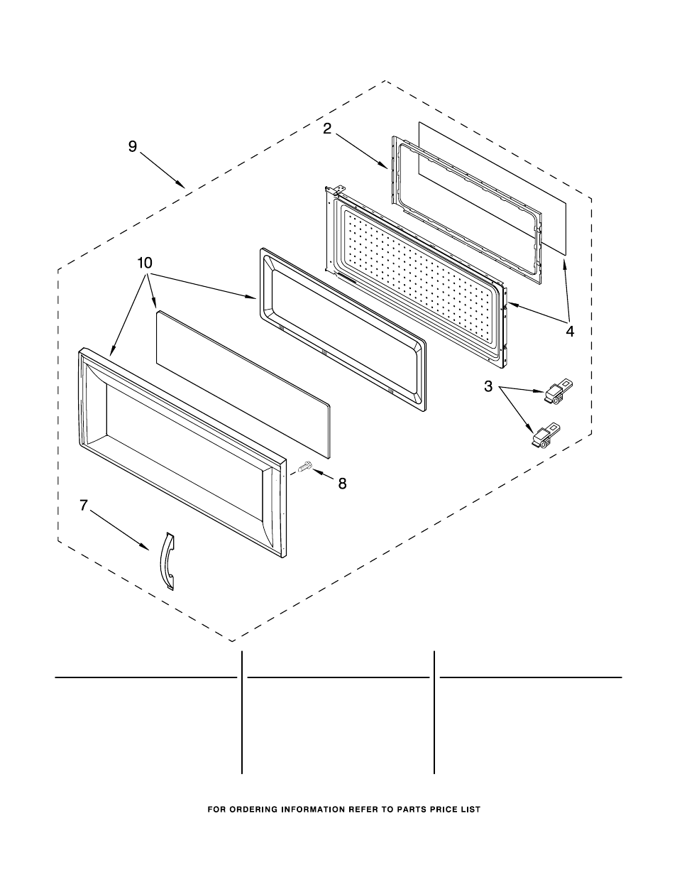 Door, Door parts | Whirlpool GH4155XPQ0 User Manual | Page 2 / 7