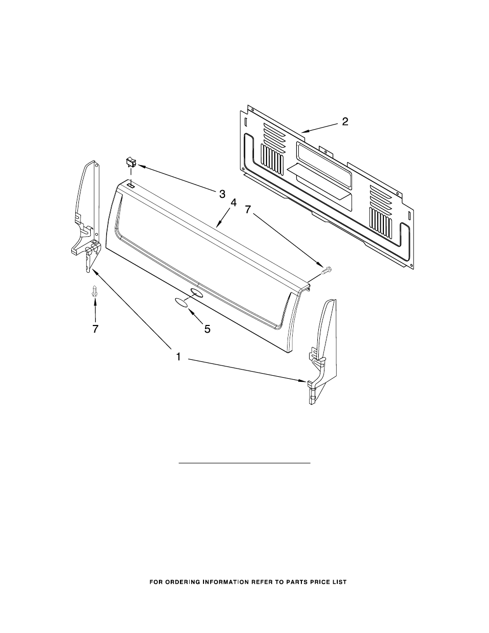 Backguard, Backguard parts, For model: sf111pxsq2 (designer white) | Whirlpool SF111PXSQ2 User Manual | Page 2 / 9