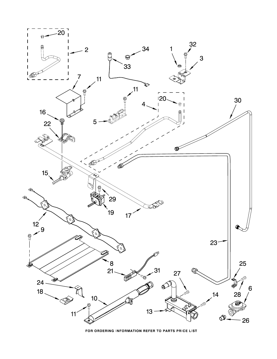 Manifold, Manifold parts | Whirlpool SF111PXSQ2 User Manual | Page 3 / 9