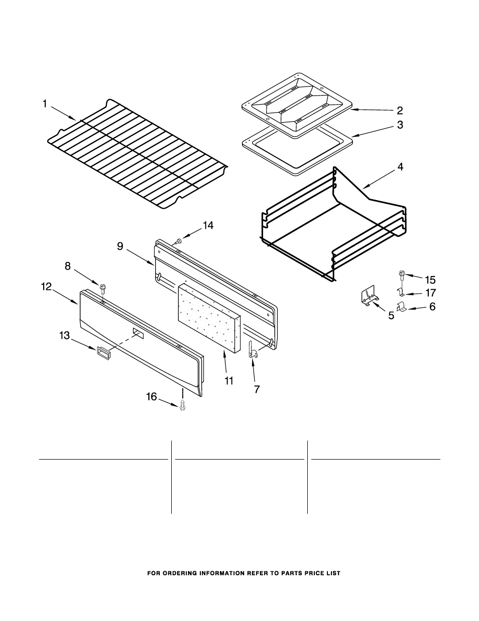 Oven & broiler, Oven & broiler parts, For model: sf111pxsq2 (designer white) | Whirlpool SF111PXSQ2 User Manual | Page 7 / 9