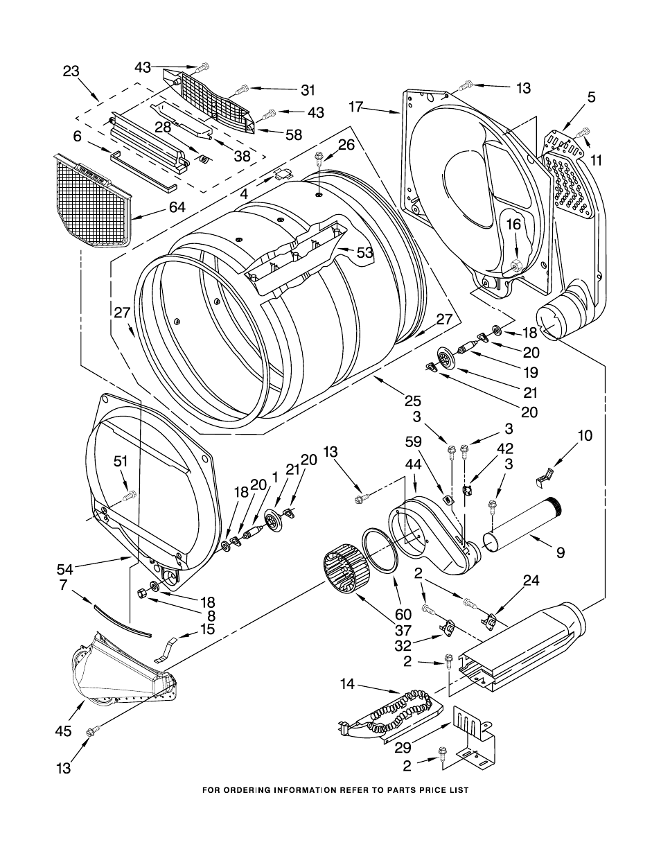 Bulkhead, Bulkhead parts | Whirlpool CEM2760TQ0 User Manual | Page 6 / 8