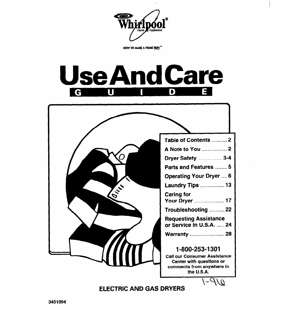 Whirlpool 340 1094 User Manual | 56 pages