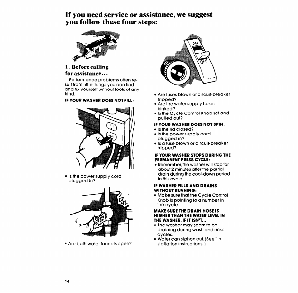 Whirlpool LA68OOXP User Manual | Page 14 / 16