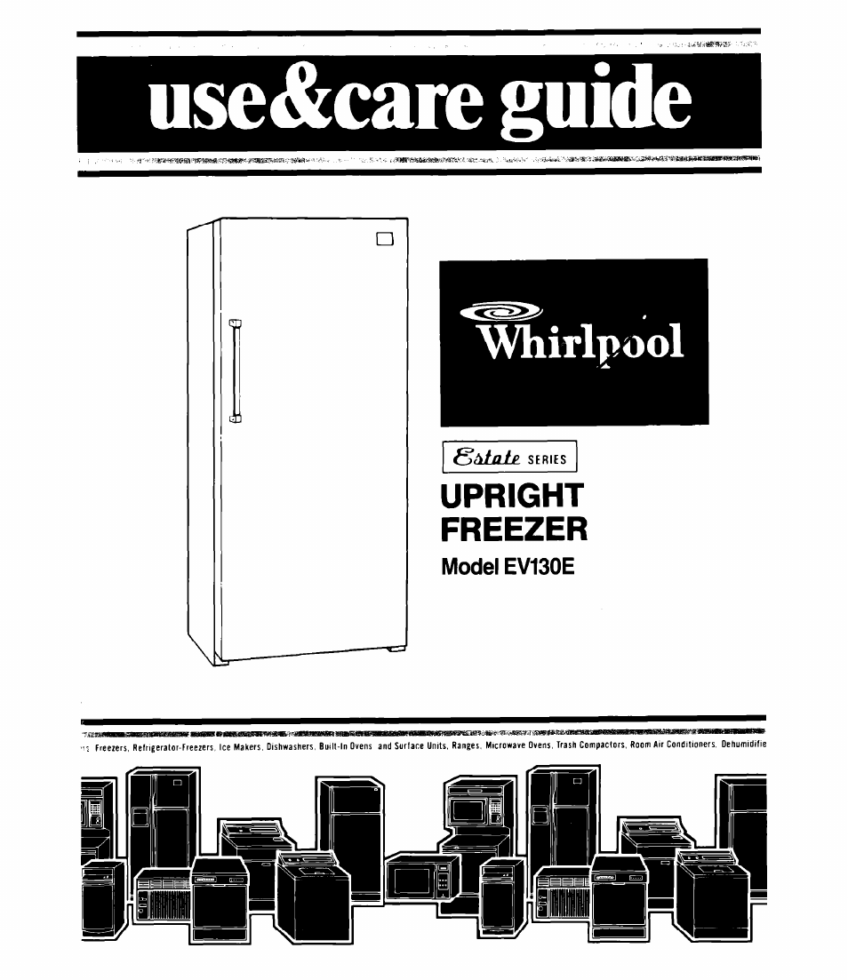 Whirlpool EV130E User Manual | 12 pages