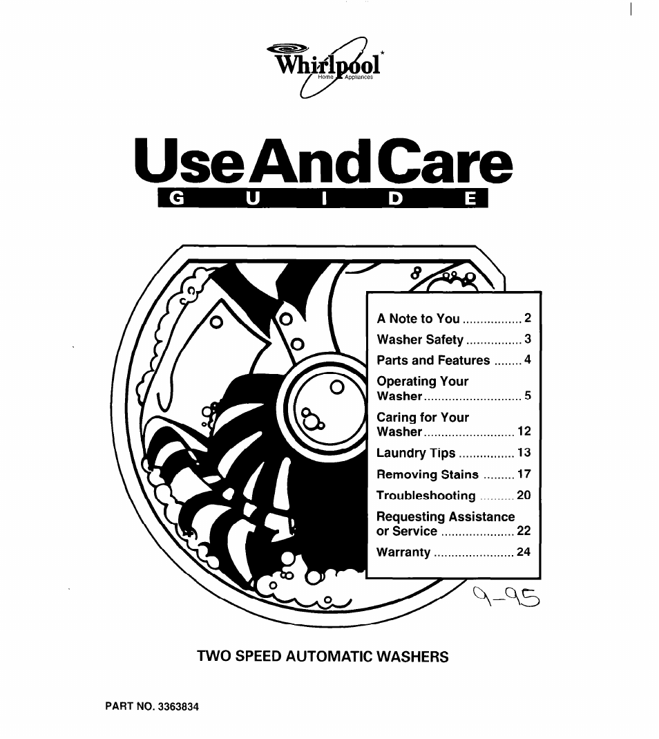 Whirlpool 3363834 User Manual | 23 pages