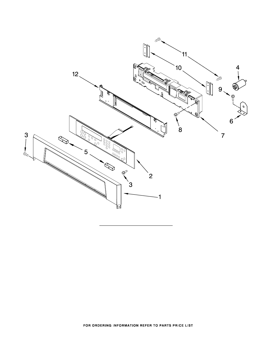 Control panel parts | Whirlpool GSC308PRQ01 User Manual | Page 3 / 12