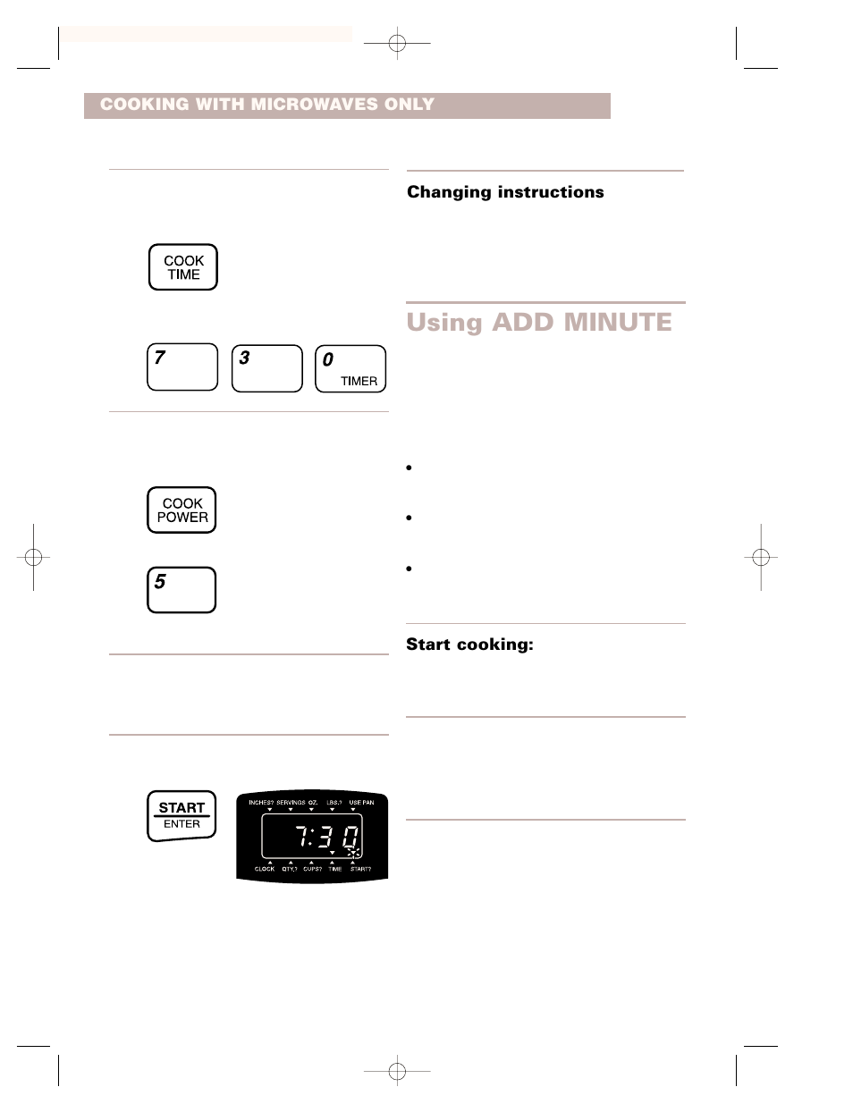 Using add minute | Whirlpool CMT102SG User Manual | Page 16 / 64