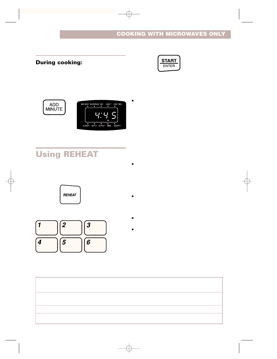 Using reheat | Whirlpool CMT102SG User Manual | Page 17 / 64