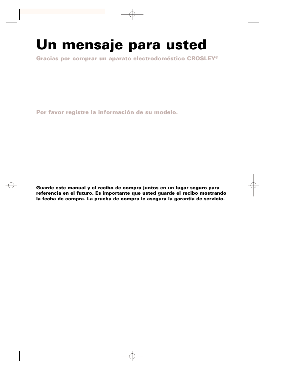 Un mensaje para usted | Whirlpool CMT102SG User Manual | Page 34 / 64