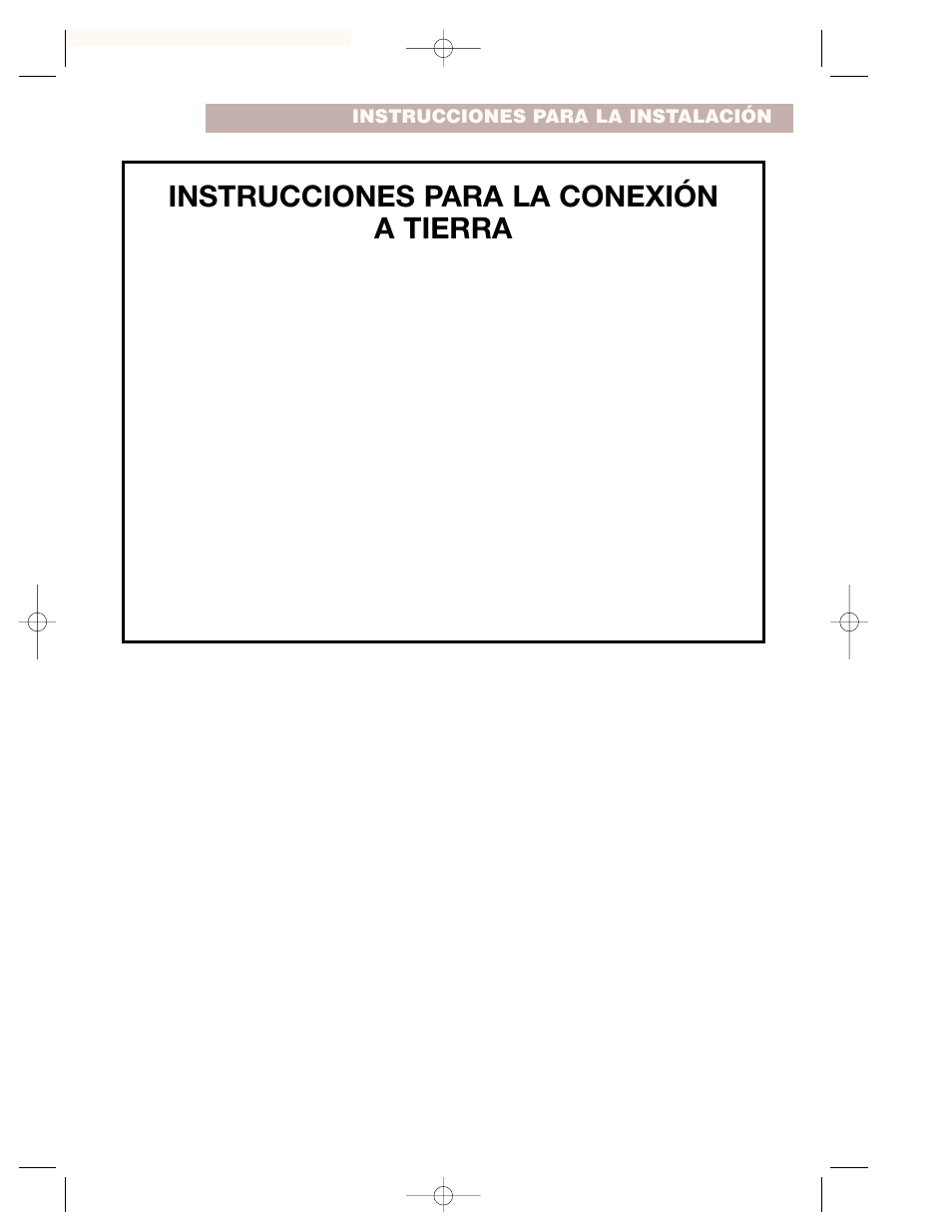 Instrucciones para la conexión a tierra | Whirlpool CMT102SG User Manual | Page 39 / 64