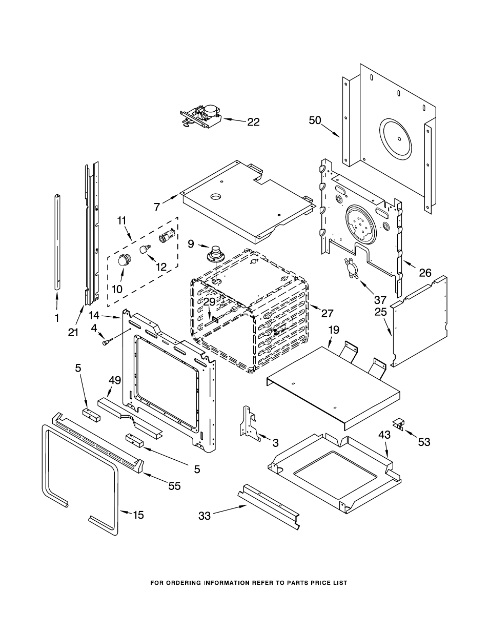 Oven, Oven parts | Whirlpool RS675PXGT14 User Manual | Page 3 / 8